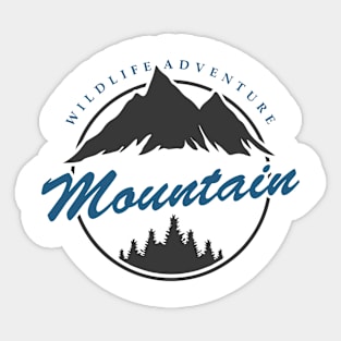 Wild Life Adventure Mountain Sticker